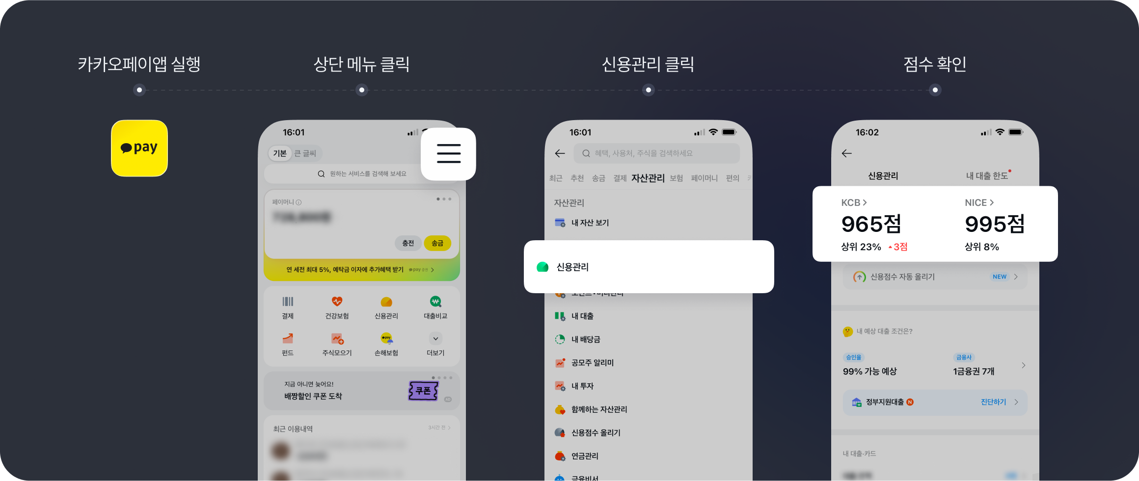 카카오페이 메뉴얼 이미지